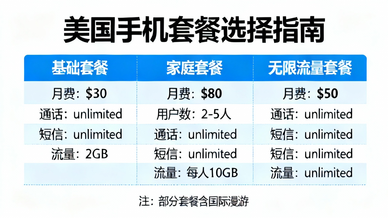 国手机套餐选择指南：如何找到最适合您的通讯方案
