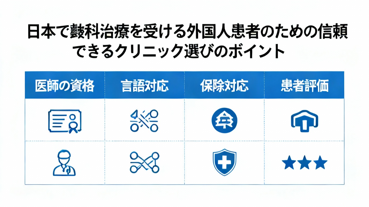 ンタルクリニック選びのポイント：日本での歯科治療を成功させるには