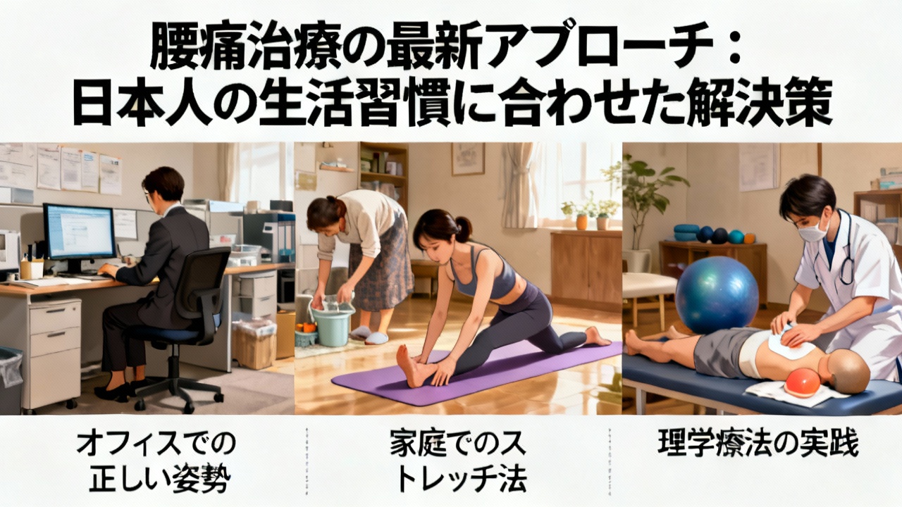  腰痛治療の最新アプローチ：日本人の生活習慣に合わせた解決策