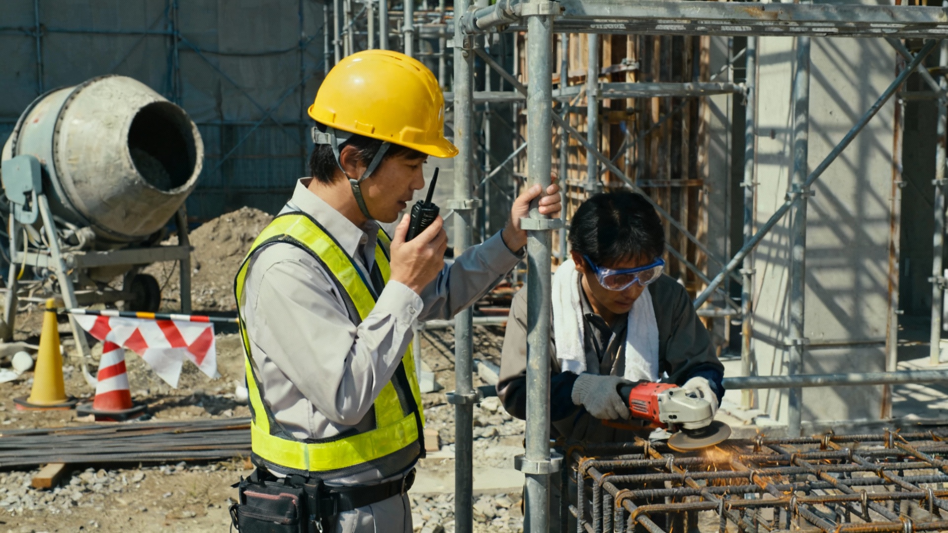 日本の建設労働者：安全と効率を両立する仕事術