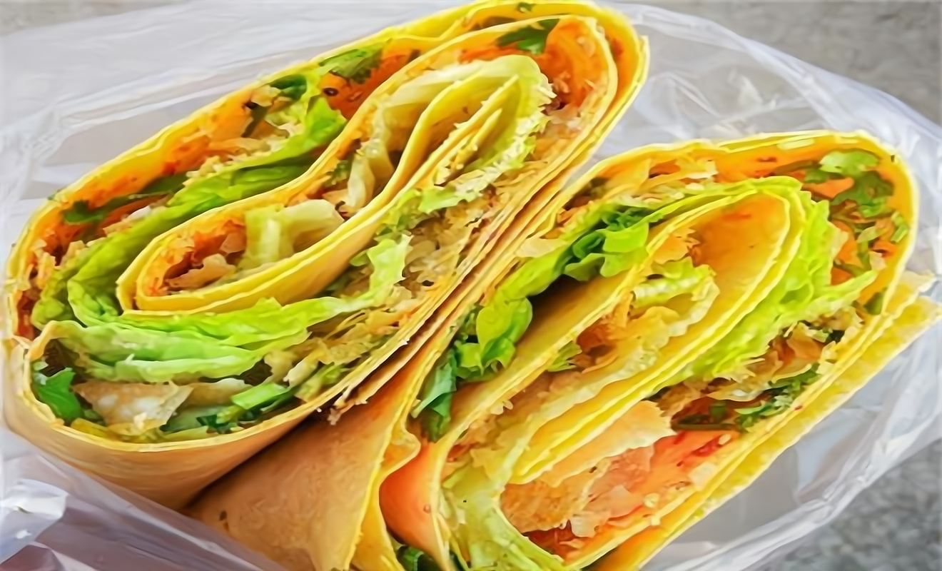 煎沙咀salad煎饼