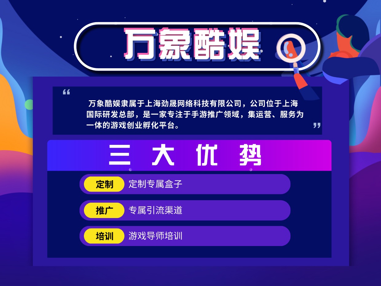 万象酷娱手游代理游戏代理加盟 0.1-1万投资 远程协助选址 量身定制装修 缩略图 3