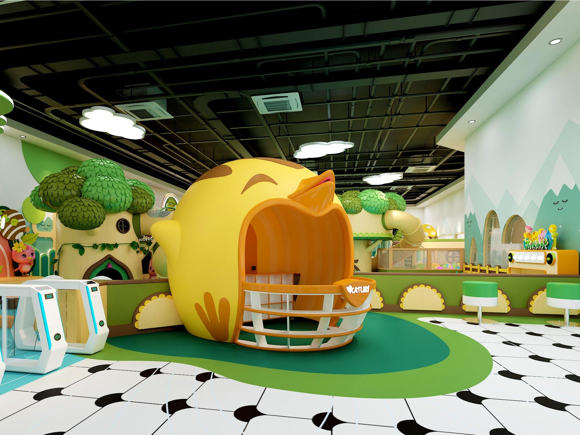 萌鸡小队儿童乐园儿童乐园加盟 20-100万投资 培训自主选址 量身定制装修 缩略图 3